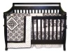 Trend Lab Versailles Black and White 4 Piece Crib Set