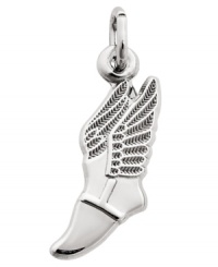 Fashion for the fleet-footed. Rembrandt's chic charm features a polished winged shoe crafted from sterling silver. Charm can easily be added to your favorite necklace or charm bracelet. Approximate drop: 1 inch.