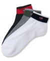 Quarter socks allow your legs to keep cool and dry and these quarter socks in assorted colors by Polo Ralph Lauren makes you look great and stylish as you work out.