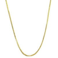 10 Karat Yellow Gold Venetain Box Chain (0.6 mm Thick)