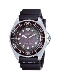 Citizen Men's BN0000-04H Eco-Drive Professional Diver Black Rubber Strap Watch