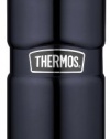 Thermos Stainless King 16-Ounce Compact Bottle, Midnight Blue