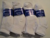 Diabetic white low cut golf style Socks MEN sock size 13-15, 1 dozen Pairs