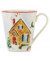 A holly motif drawn from the classic Holiday dinnerware pattern combined with colorful new depictions of the Christmas season makes these Lenox mugs a festive addition to any table, as well as a beautiful gift. Featuring four unique designs.