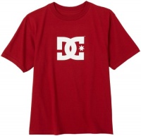 DC Boys 8-20 Star Short Sleeve Tee,Red Clay,Large (14/16)