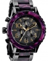 Nixon Men's 42-20 Chrono Analog Watch, Color: Gunmetal / Velvet