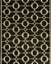 Spello Arabesque Black Outdoor Rug Rug Size: Runner 2' x 8'