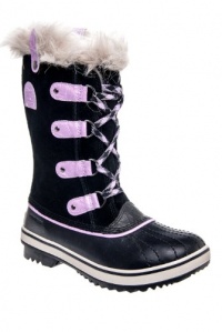 Sorel Tofino Lace-Up Boot,Black/Hydrangea,5 M US Big Kid