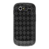 Amzer Luxe Argyle High Gloss TPU Soft Gel Skin Case for Samsung/Google Nexus S - Smoke Gray