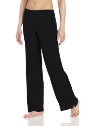 Calvin Klein Women's Savoy Ribbed Modal Pajama Pant, Black, Medium