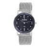 Skagen Women's 39LSSB1 Quartz Stainless Steel Black Dial Watch