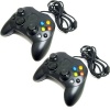 Two Black Xbox Controllers