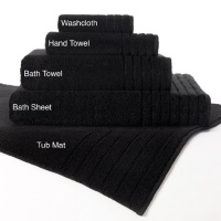 Super Zero Twist Oversized Bath Sheet 35x70 Black by Cotton Craft - 7 Star Hotel Bath Collection Pure Cotton - Beyond Luxury Softer than a Cloud - Other Sizes - Bath Towel 30x54, Hand Towel 16x30, Wash Cloth 13x13, & Tub Mat 26x34 - Color range - White, V