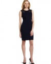 Vince Camuto Women's Zip Back Sheath Dress, Deep Sea, 8