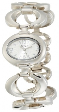 XOXO Women's XO5206 Silver Dial Silver-tone Open Link Bracelet Watch