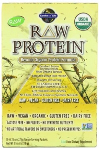 Garden of Life- Raw Organic Protein Packets, 11.6-Ounce Boxes