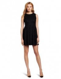 Vince Camuto Women's Sleeveless A-line Dress, Rich Black, 6