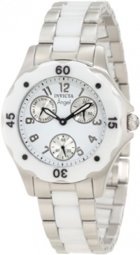 Invicta Women's 1651 Angel White Dial White Ceramic and Watch