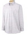 Van Heusen 56900 Mens Wri-Resistant Blended Pinpoint - Tattersall 56900 3XL