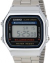 Casio Men's A168W-1 Electro Luminescence Digital Bracelet Watch