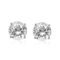 CZ Stud Earrings in Sterling Silver