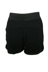 T by Alexander Wang Womens Rib Wide Elastic Waist Short Shorts