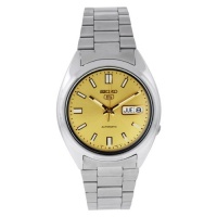 Seiko Men's SNXS81K Seiko 5 Automatic Gold Dial Stainless Steel Watch