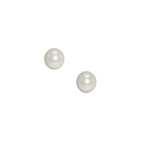 Carolee 8mm White Pearl Stud Earring (White)