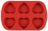 Wilton 6-Cavity Silicone Heart Mold Pan