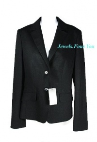 Hugo Boss Black Wool Business Janna3 Blazer Jacket Size 2