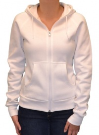 Nike Women's Classic Fleece Hoodie Sweatshirt-White-Medium