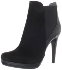 Calvin Klein Women's Britney Kidsuede Bootie,Black,7.5 M US