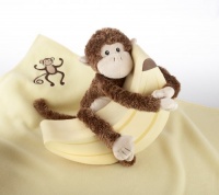 Baby Aspen Monkey Magoo and Blankie Too Gift Set (0-24 Months)