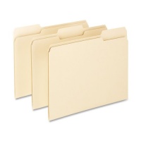 Pendaflex Essentials File Folders, 1/3 Cut, Top Tab, Letter, Manila, 100 Per Box, (752 1/3)