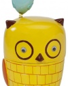 Give a Hoot OWL Jar W/lid Storage Retro Bath Decor Woodland Creature