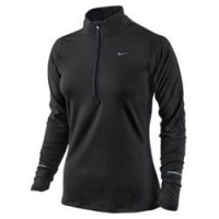 Nike Lady Element Half-Zip Long Sleeve Running Top - Small - Black