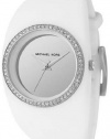 Women's Crystal Accented White Silicone