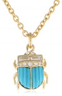 Juicy Couture Scarab Pendant Necklace, 32