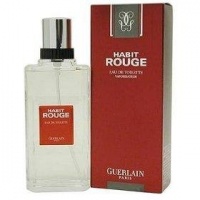 Habit Rouge By Guerlain For Men. Eau De Toilette Spray 1.7 Ounces