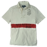 Polo Ralph Lauren Men's Rustic Custom-Fit Rugby, Deckwash White, S