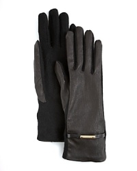 Add a handful of luxe Burberry style to your winter look with these lambskin leather and cashmere gloves.