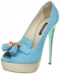 Ruthie Davis Women's Lakeshore Peep-Toe Pump,Sea Green,37 EU/7 M US