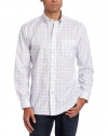 Nautica Men's Vineyard Plaid Poplin Long Sleeve Woven Shirt