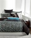 Solid, yet undeniably bold, this European sham provides an alternating effect to your Bar III Orion bedding collection.