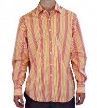 Tommy Bahama Men's Kingston Stripe Long Sleeve Shirt Orange TI3323-4523