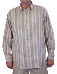 Tommy Bahama 'Straight Away Stripe' Long Sleeve Shirt Sand Rock TB33797-209