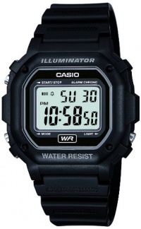 Casio Men's F108WH Illuminator Collection Black Resin Strap Digital Watch