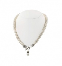 Honora 17 inch Pallini Strand of Fresh Water White Pearls featuring a Toggle Clasp.