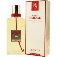 Habit Rouge By Guerlain For Men. Light Eau De Toilette Spray 3.4 oz