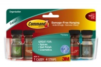 Command Large Caddy, Clear, 1-Caddy, 2-Pack